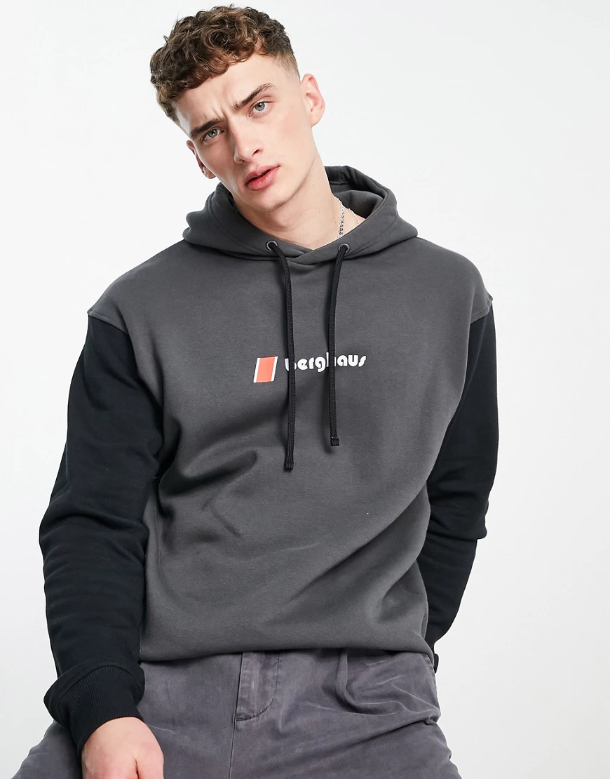 Berghaus – Oversize-Kapuzenpullover in Schwarz günstig online kaufen