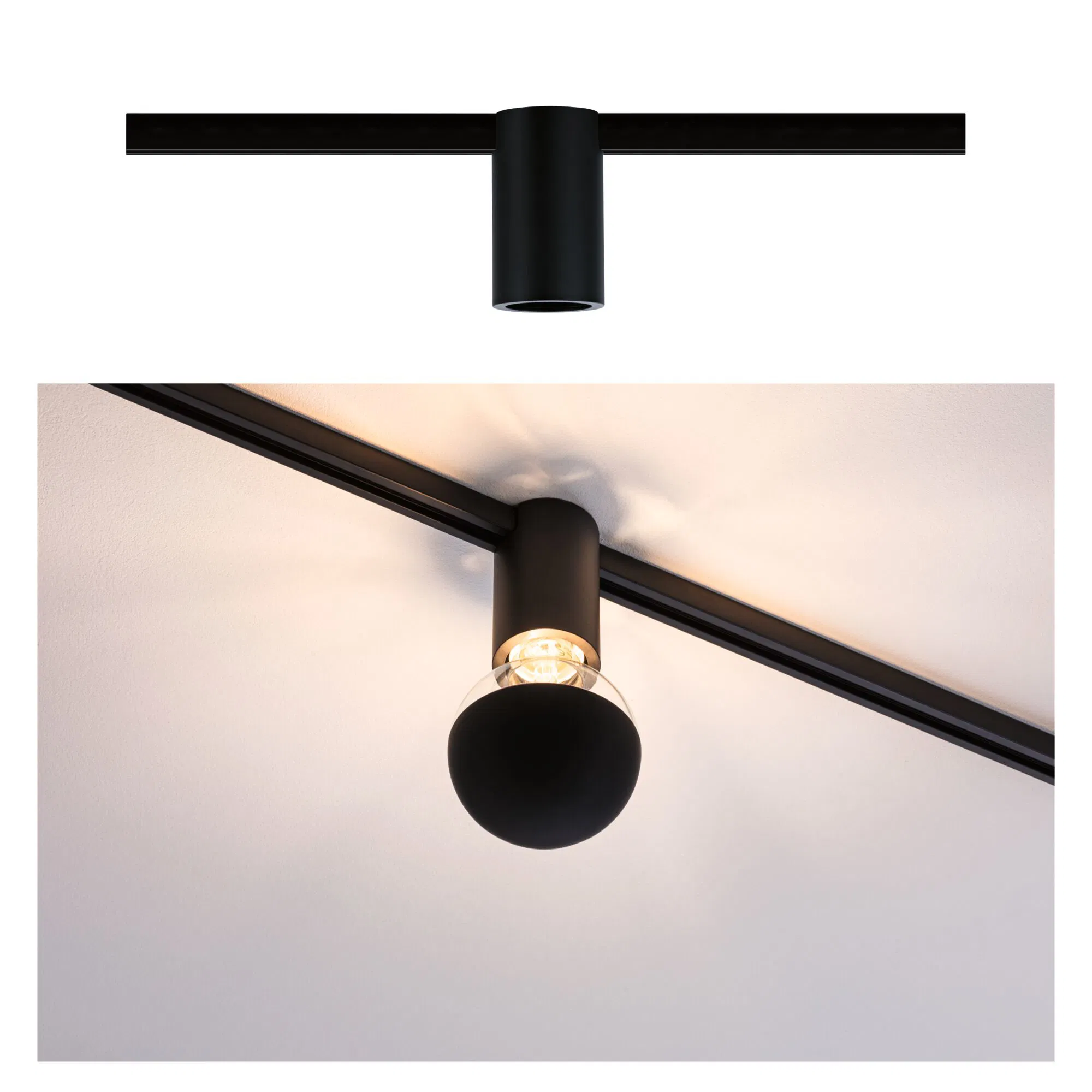 Paulmann URail Ceiling Socket E27, schwarz günstig online kaufen