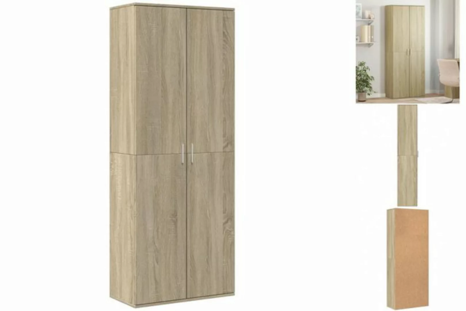 vidaXL Kleiderschrank Kleiderschrank Sonoma-Eiche 70x35x180 cm Holzwerkstof günstig online kaufen