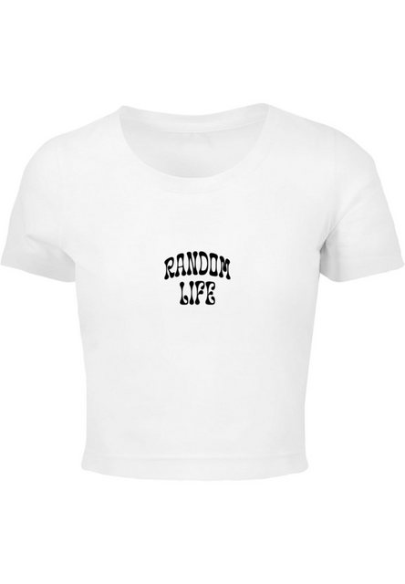 Merchcode T-Shirt Merchcode Damen Ladies Random Life Cropped Tee (1-tlg) günstig online kaufen