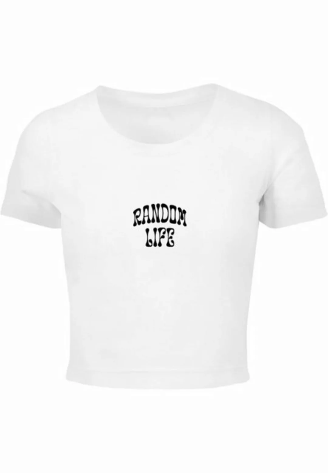 Merchcode T-Shirt Merchcode Damen Ladies Random Life Cropped Tee (1-tlg) günstig online kaufen