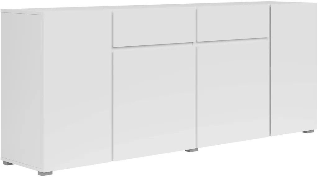 INOSIGN Sideboard "Asymetric, Breite 195 cm, grifflose Kommode 4 Türen/2 Sc günstig online kaufen