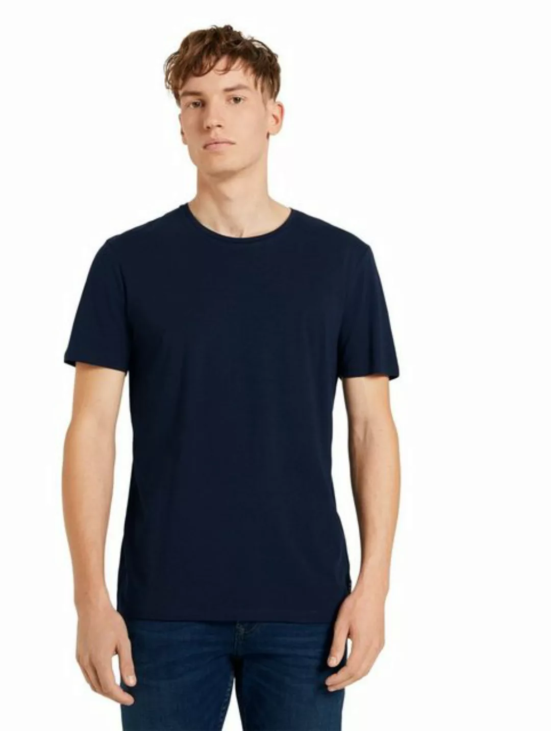 Tom Tailor Denim Herren T-Shirt Basic Crew günstig online kaufen