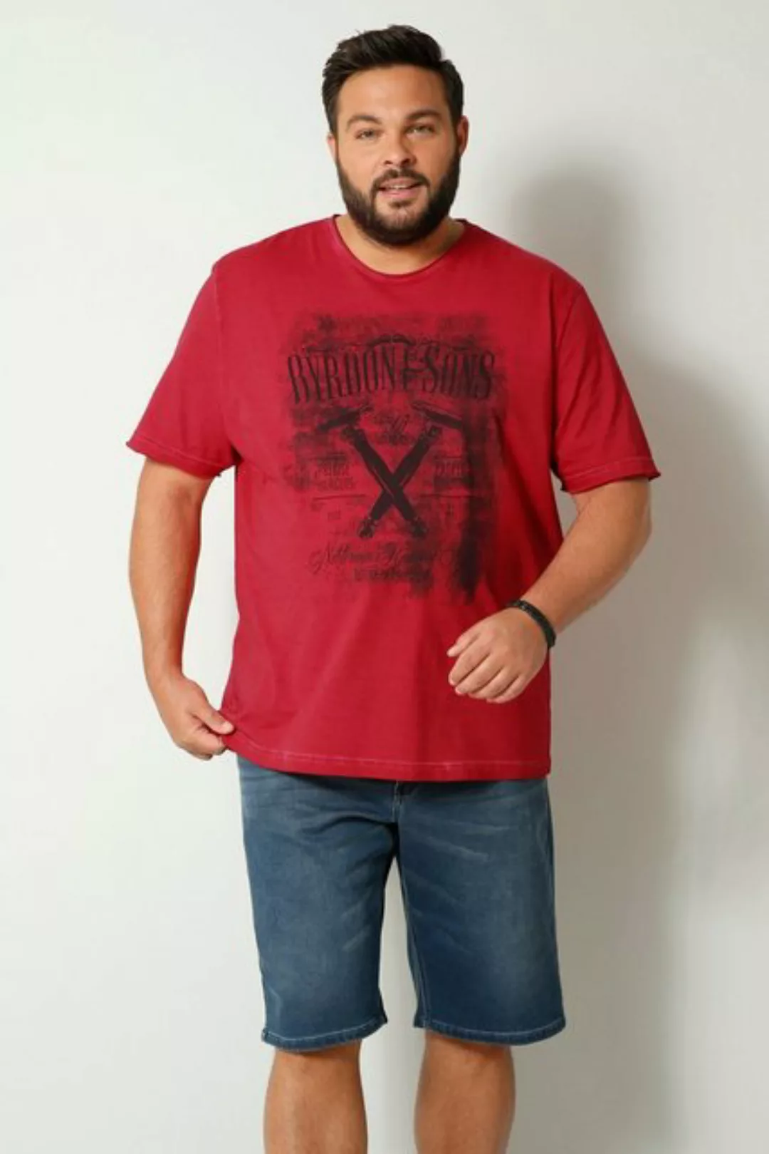 John F. Gee T-Shirt T-Shirt in Oil Washed Optik günstig online kaufen