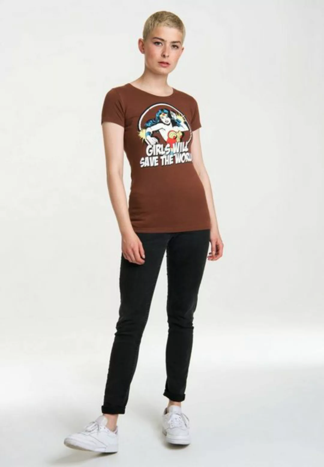 LOGOSHIRT T-Shirt "DC - Wonder Woman - Girls Will", mit Wonder Woman-Print günstig online kaufen