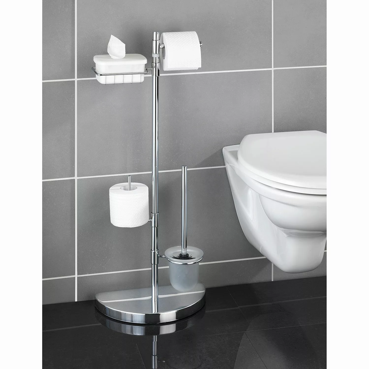 Maximex Raumspar WC-Center, WC-Garnitur silber günstig online kaufen