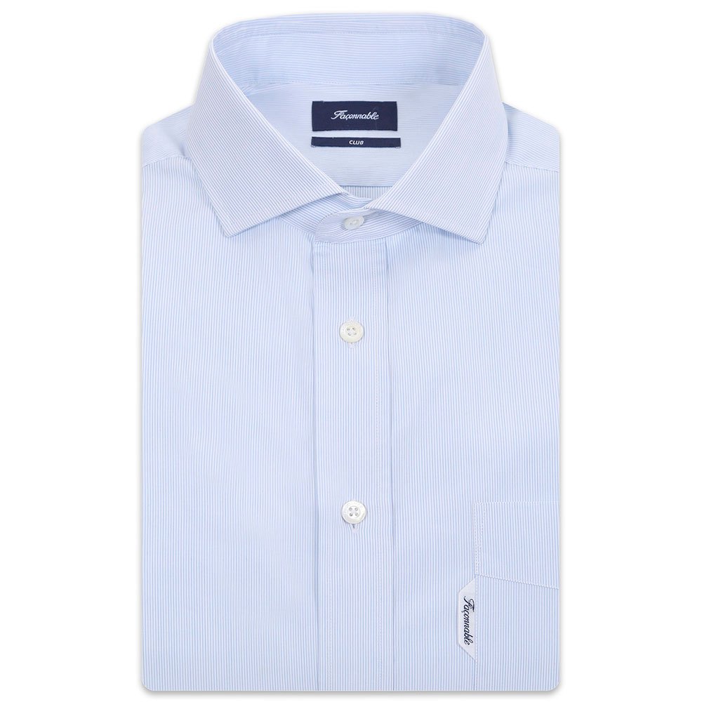FaÇonnable Essential Casual Club Riviera 1b Langarm-shirt L White / Sky günstig online kaufen