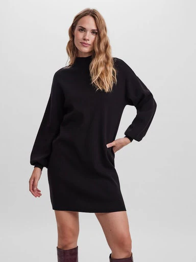 Vero Moda Strickkleid "VMNANCY LS FUNNELNECK DRESS GA NOOS" günstig online kaufen