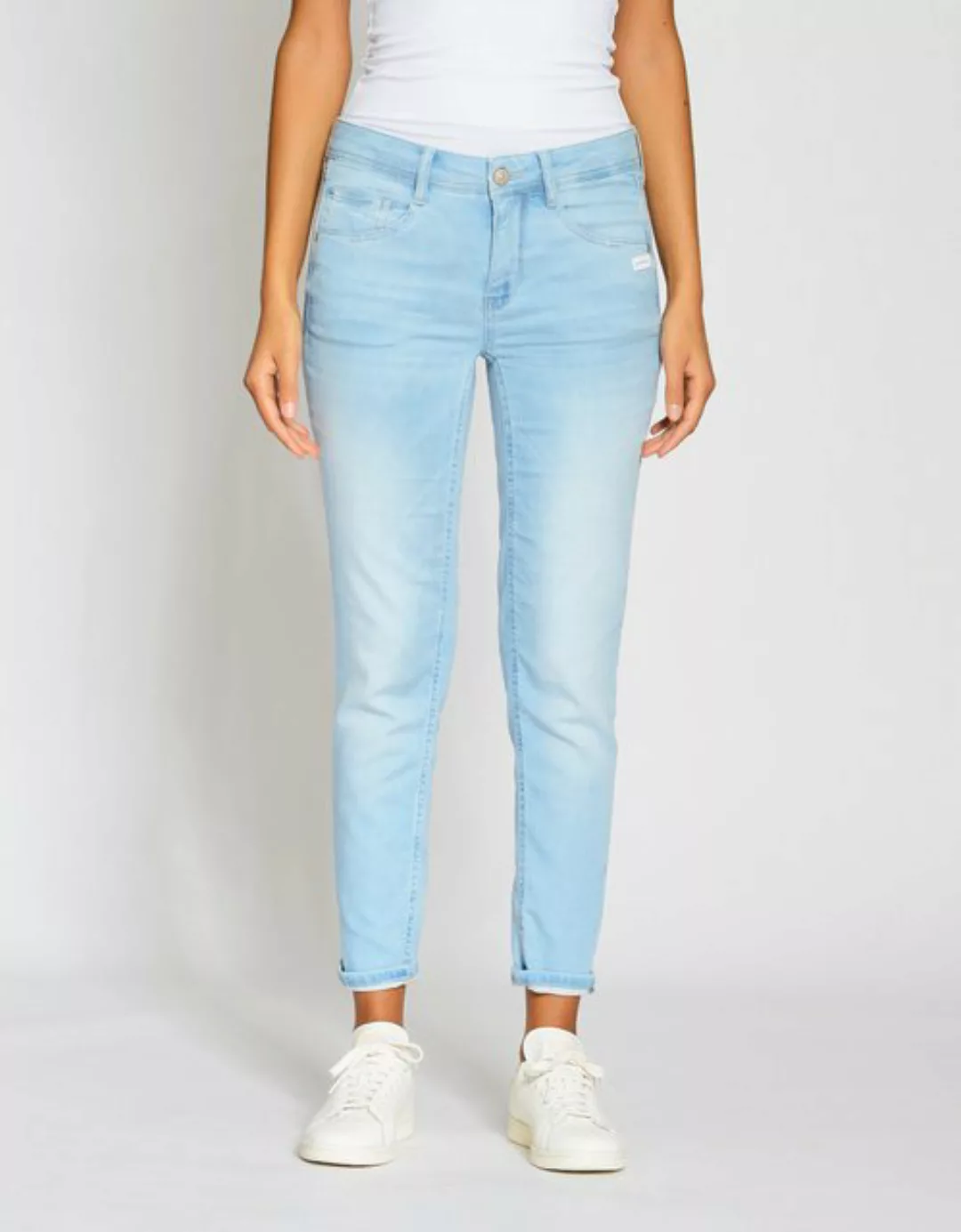 GANG Relax-fit-Jeans 94AMELIE CROPPED aus weichem Sweat Denim günstig online kaufen