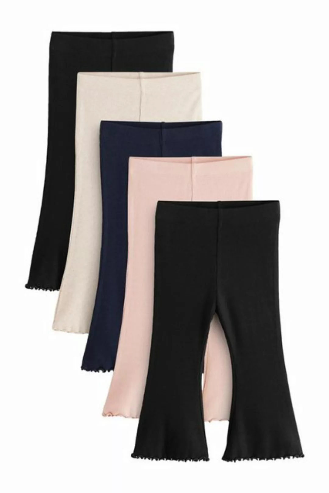 Next Leggings Gerippte Leggings mit Schlag, 5er-Pack (5-tlg) günstig online kaufen