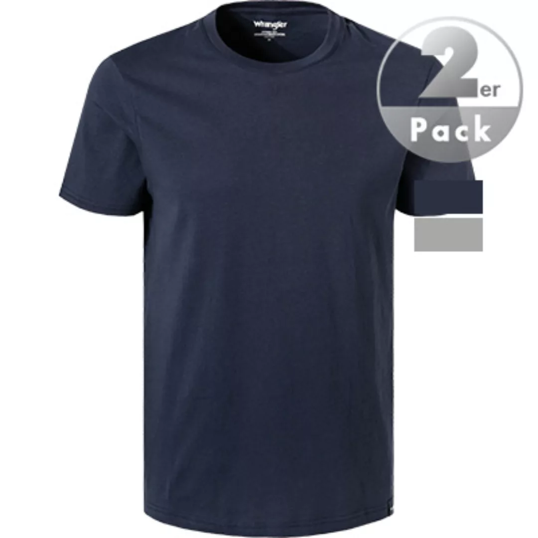 Wrangler T-Shirt 2Pack grey-navy W7BADHX37 günstig online kaufen