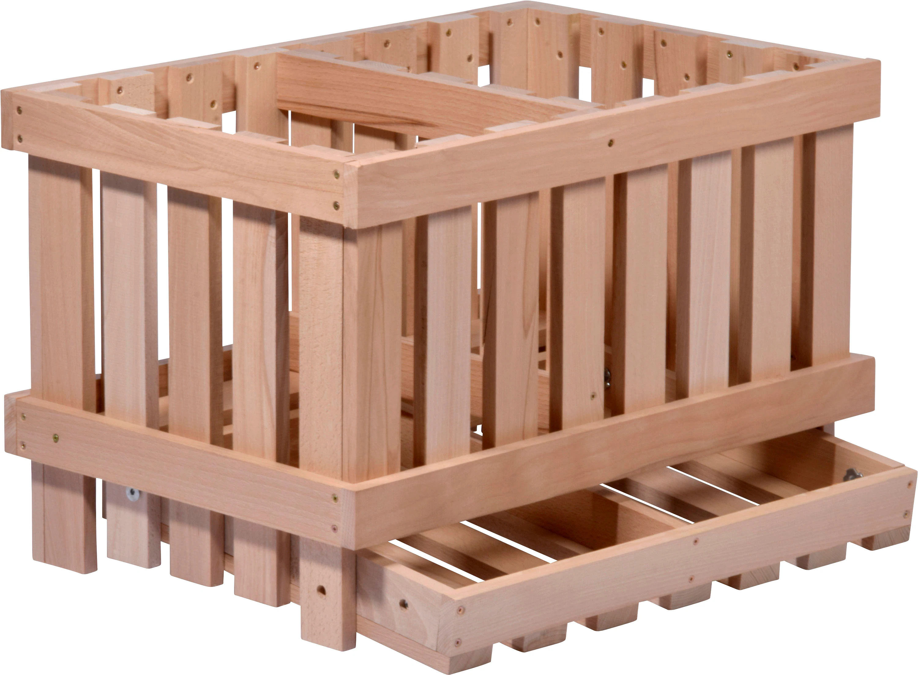 dobar Holzkiste, Vorratsbehälter aus Holz mit 2 Abteilungen günstig online kaufen