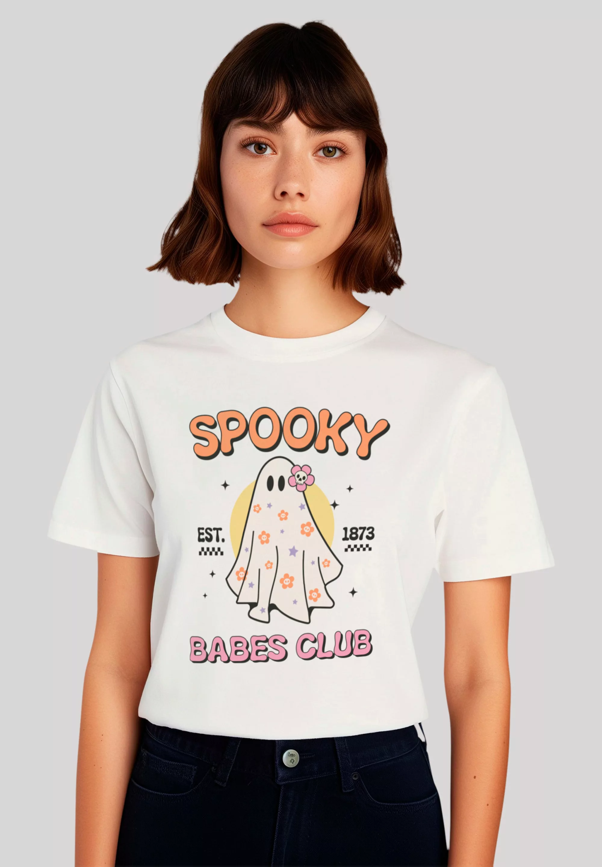 F4NT4STIC T-Shirt "Retro Halloween Spooky Babes Club", Premium Qualität, Ha günstig online kaufen