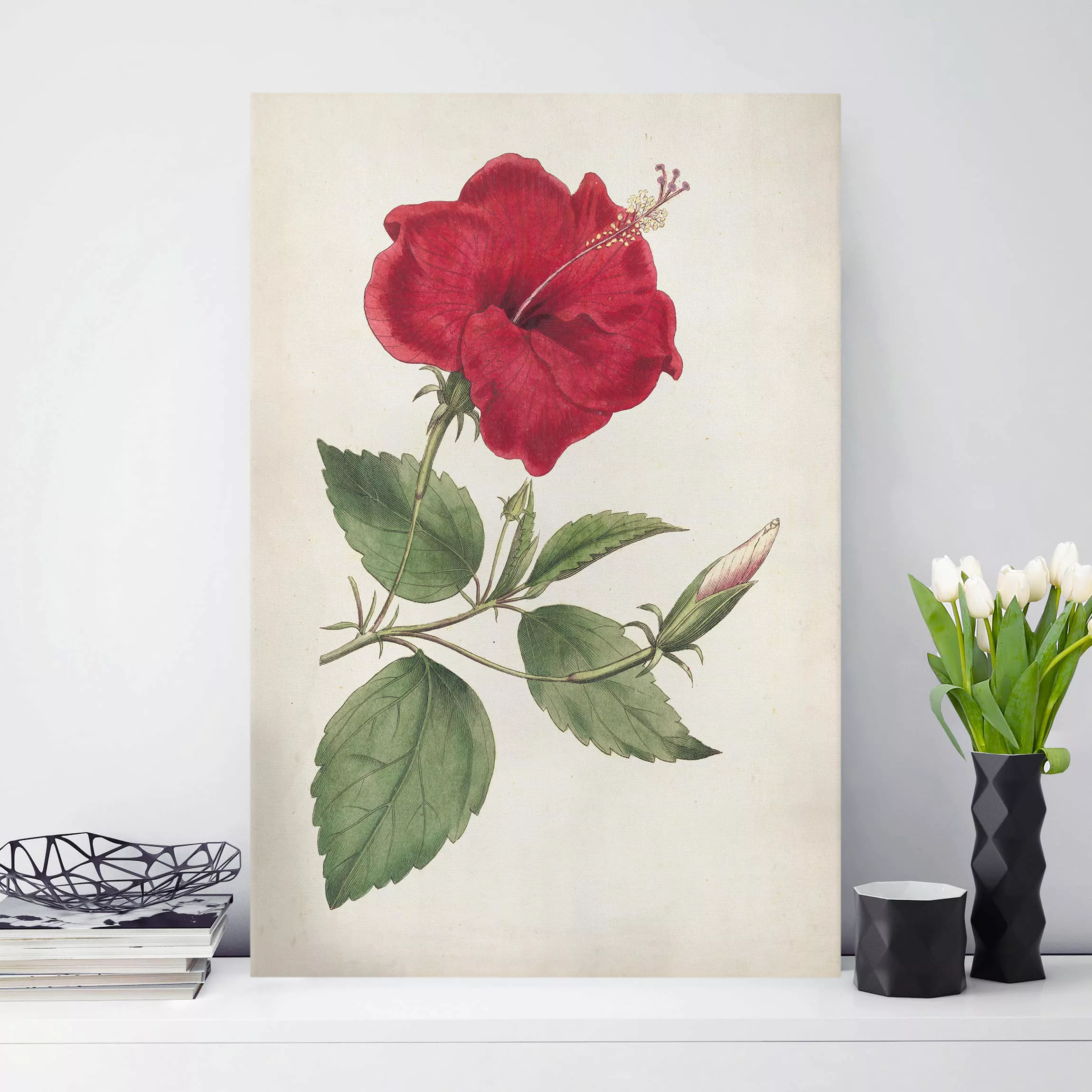 Leinwandbild Blumen - Hochformat Gartenschönheit III günstig online kaufen