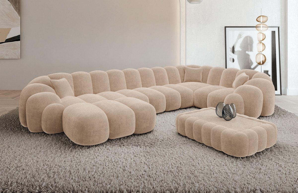 Sofa Dreams Sofa Rajada U Form Stoff günstig online kaufen