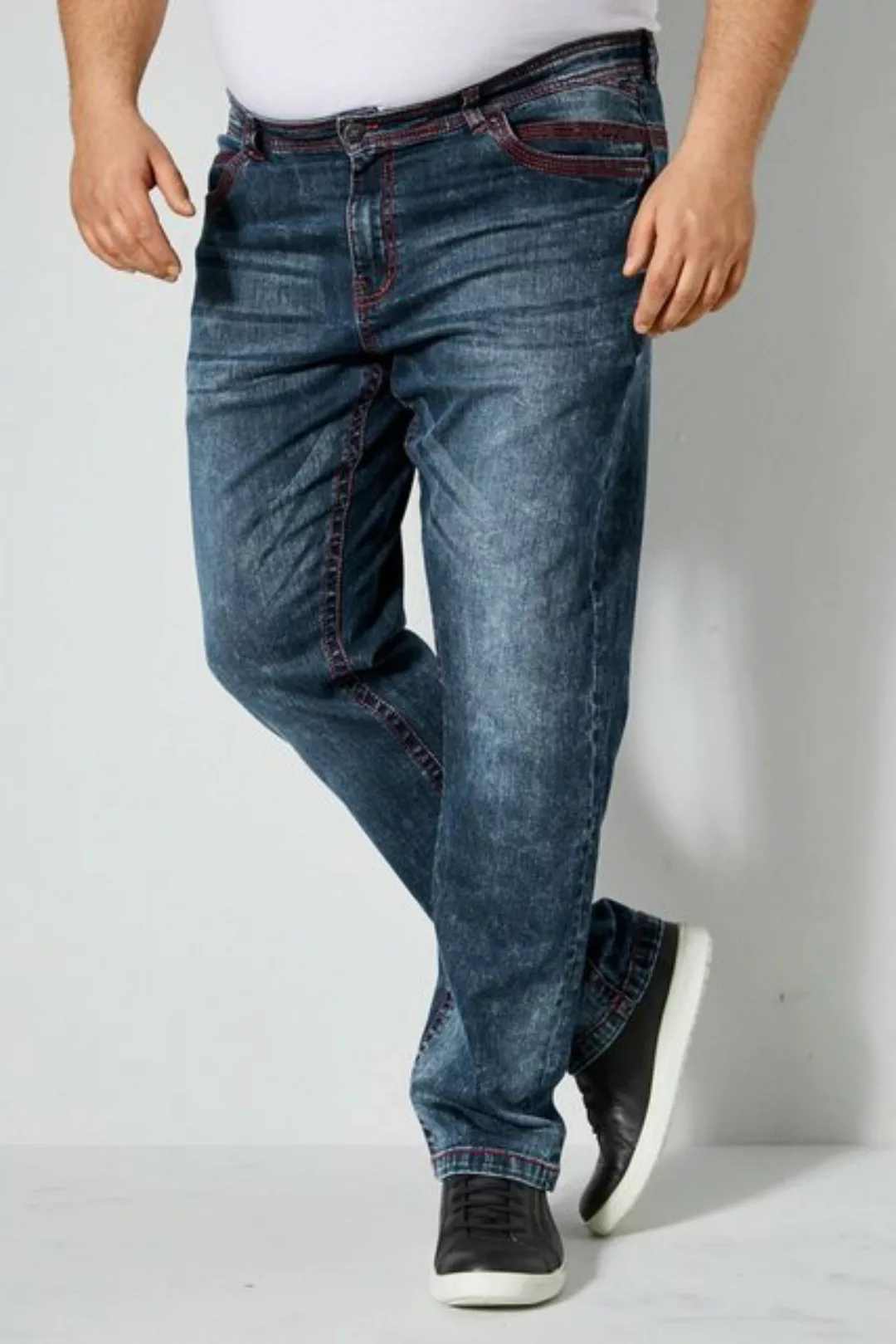 John F. Gee 5-Pocket-Jeans John F. Gee Jeans Straight Fit Colornähte 5-Pock günstig online kaufen