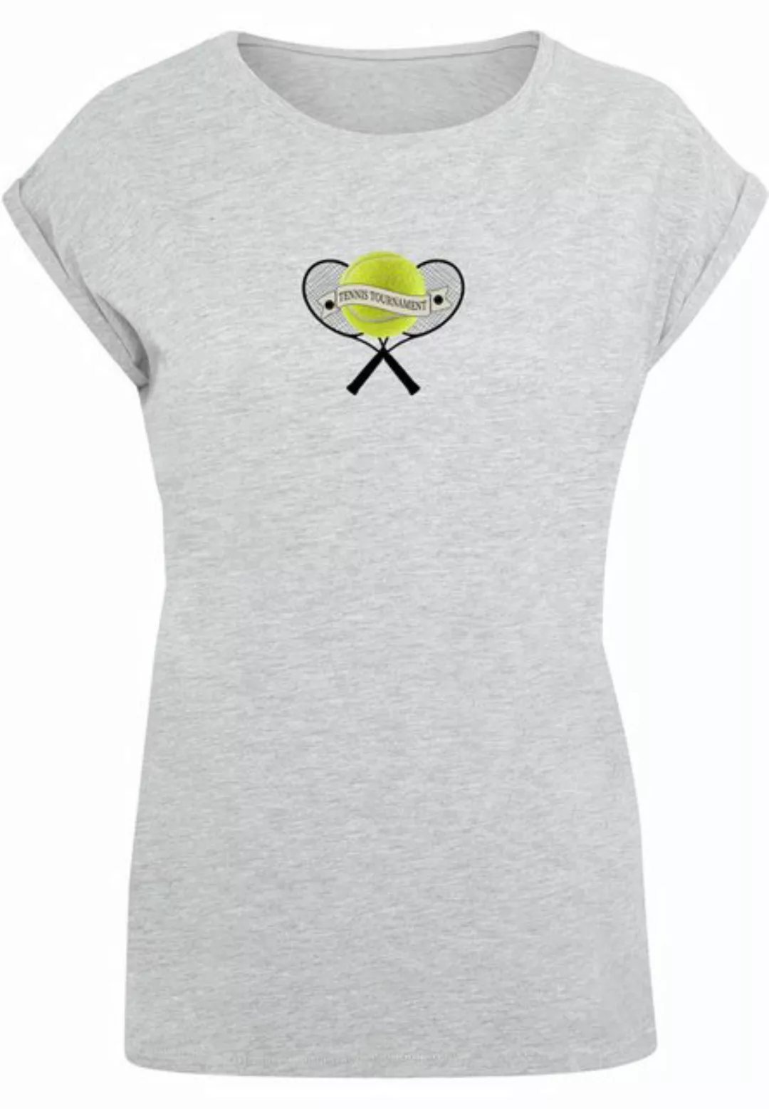 Merchcode T-Shirt Merchcode Damen Ladies Tennis Tournament Extended Shoulde günstig online kaufen