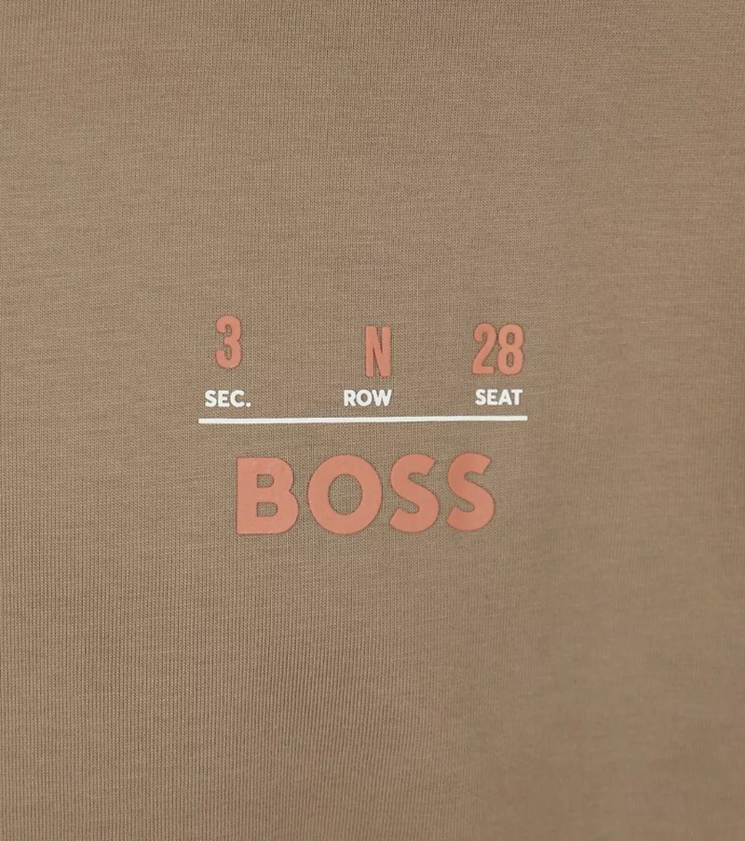 BOSS T-shirt Backprint Hellbraun - Größe XL günstig online kaufen