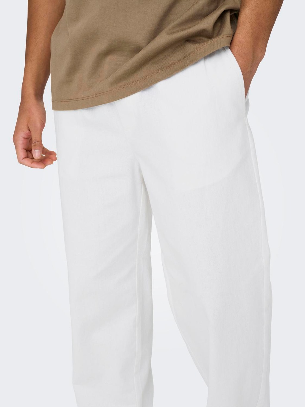 ONLY & SONS Trainingshose "ONSSINUS LOOSE 0007 COT LIN PANT NOOS" günstig online kaufen