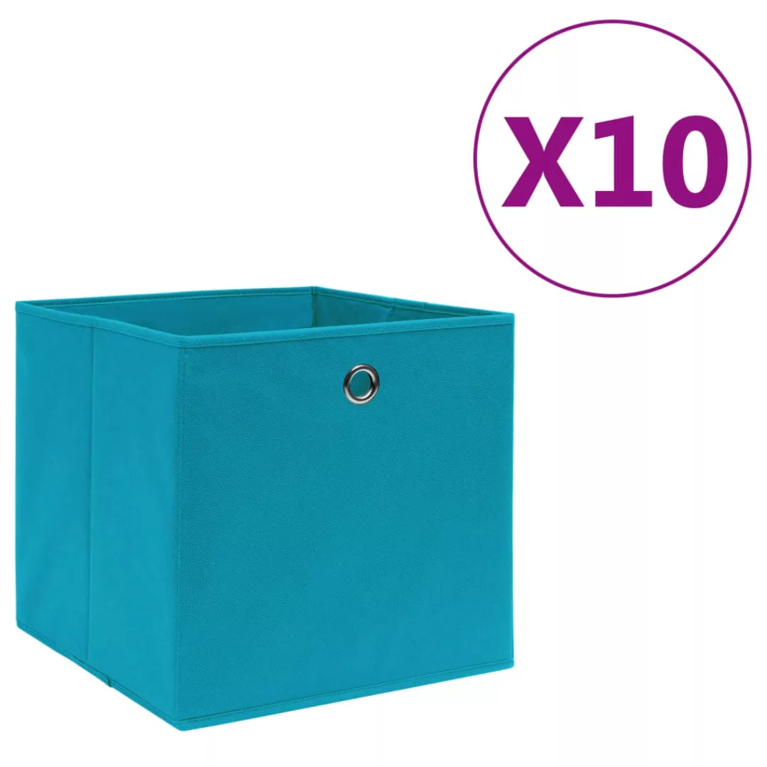 Aufbewahrungsboxen 10 Stk. Vliesstoff 28x28x28 Cm Babyblau günstig online kaufen