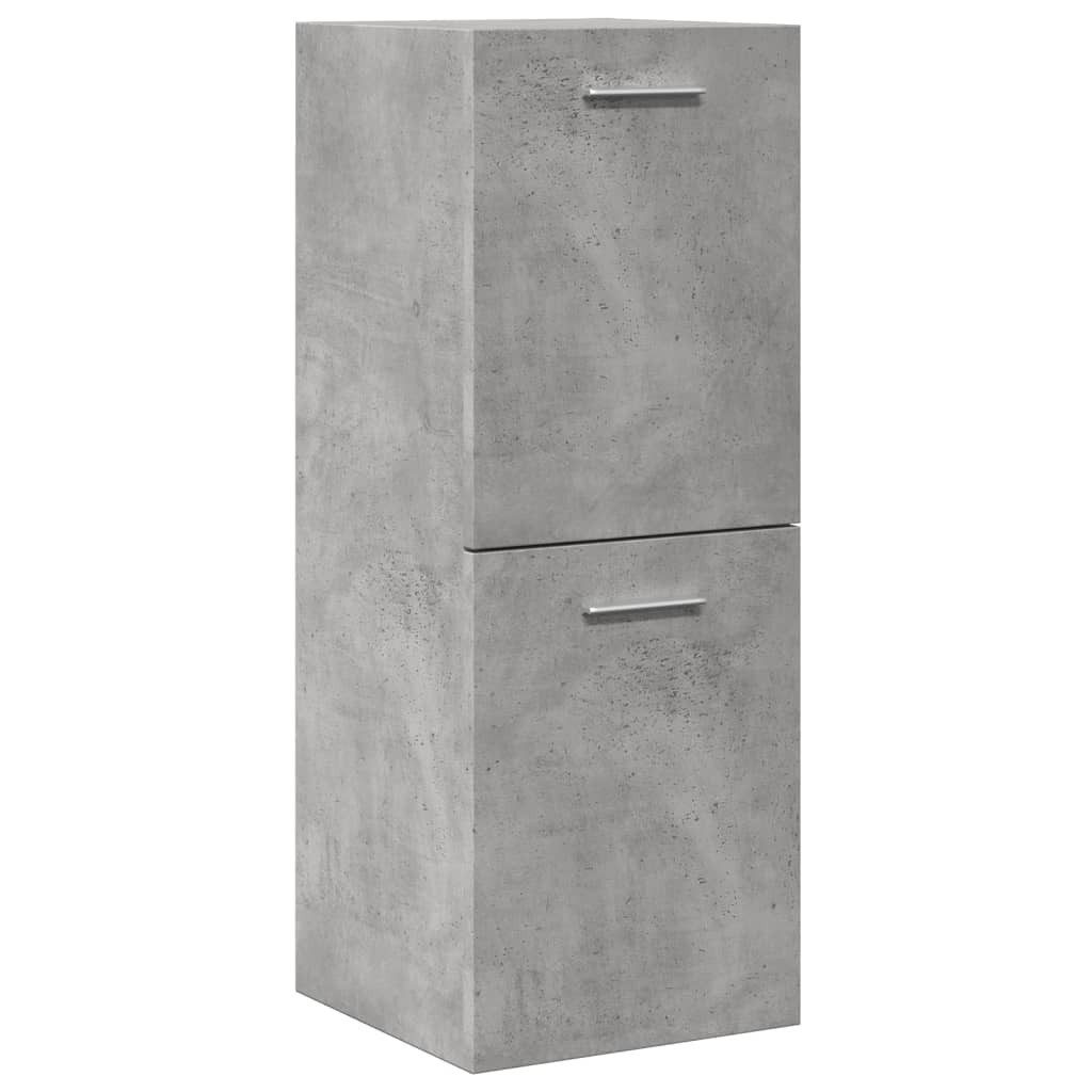 vidaXL Badezimmer-Set Bad-Hängeschrank Betongrau 30x30x80 cm günstig online kaufen