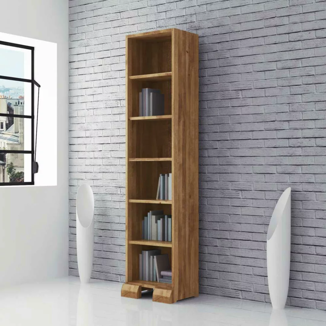 Bücherregal aus Wildeiche Massivholz 45 cm breit günstig online kaufen