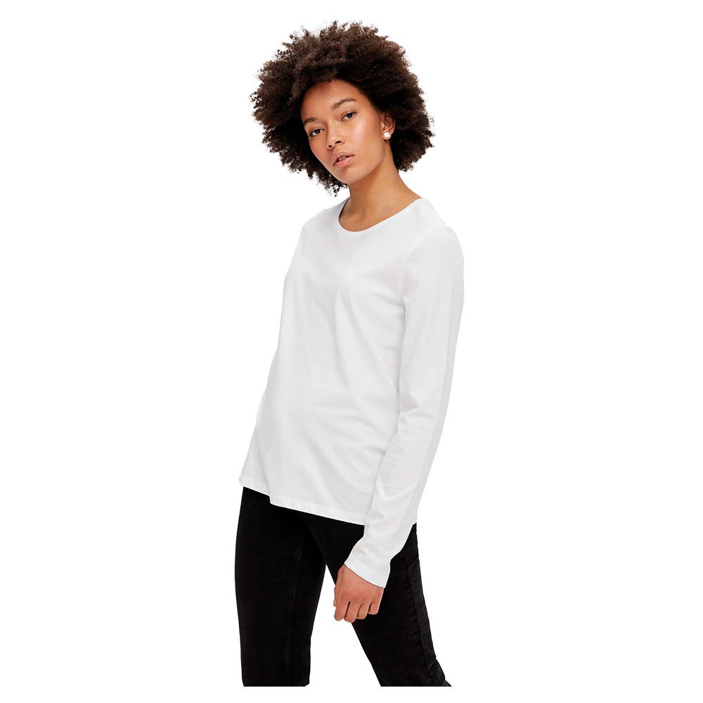 Pieces New Ria Langarm-t-shirt XL Bright White günstig online kaufen