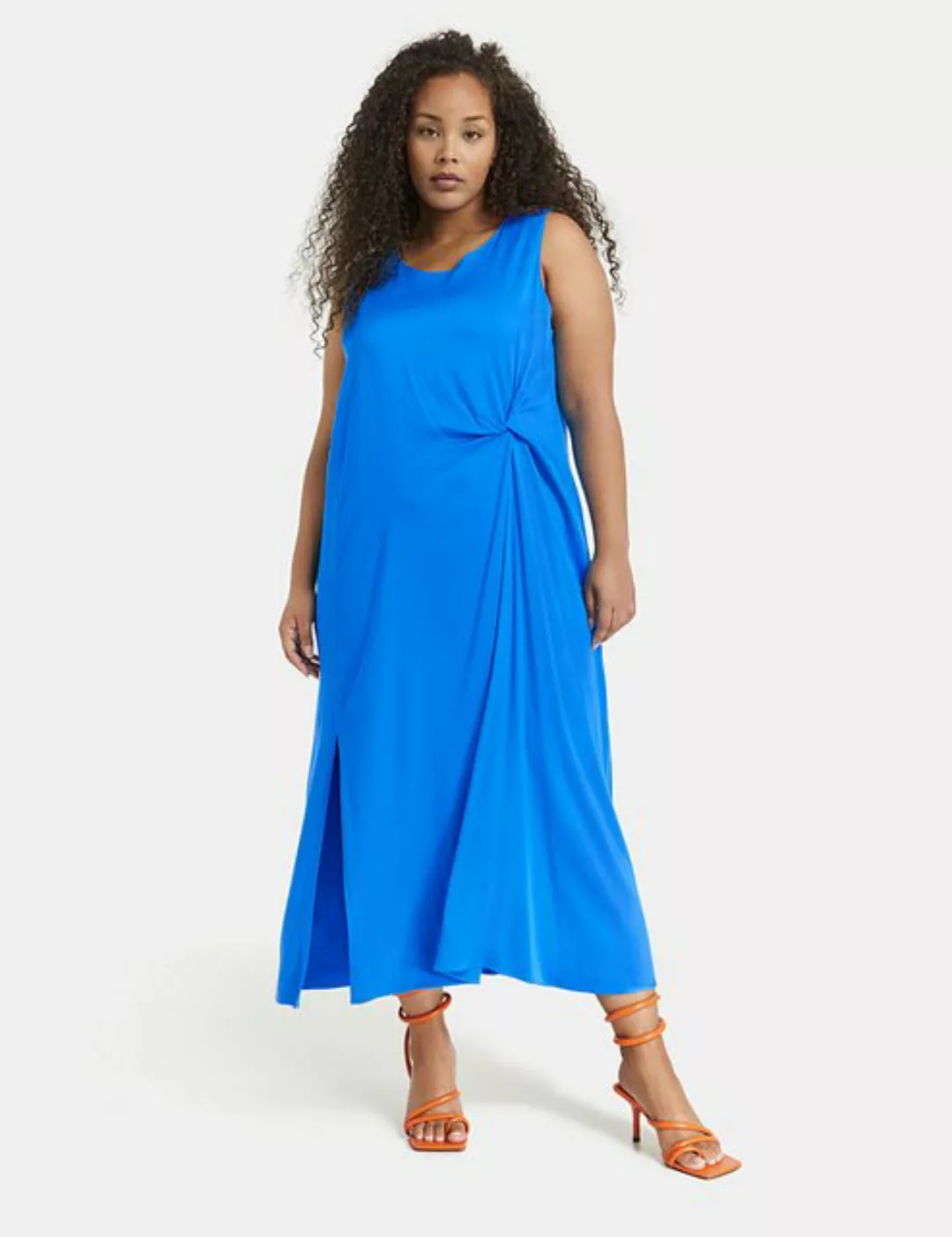 Samoon Minikleid Langes Kleid mit seitlicher Raffung günstig online kaufen