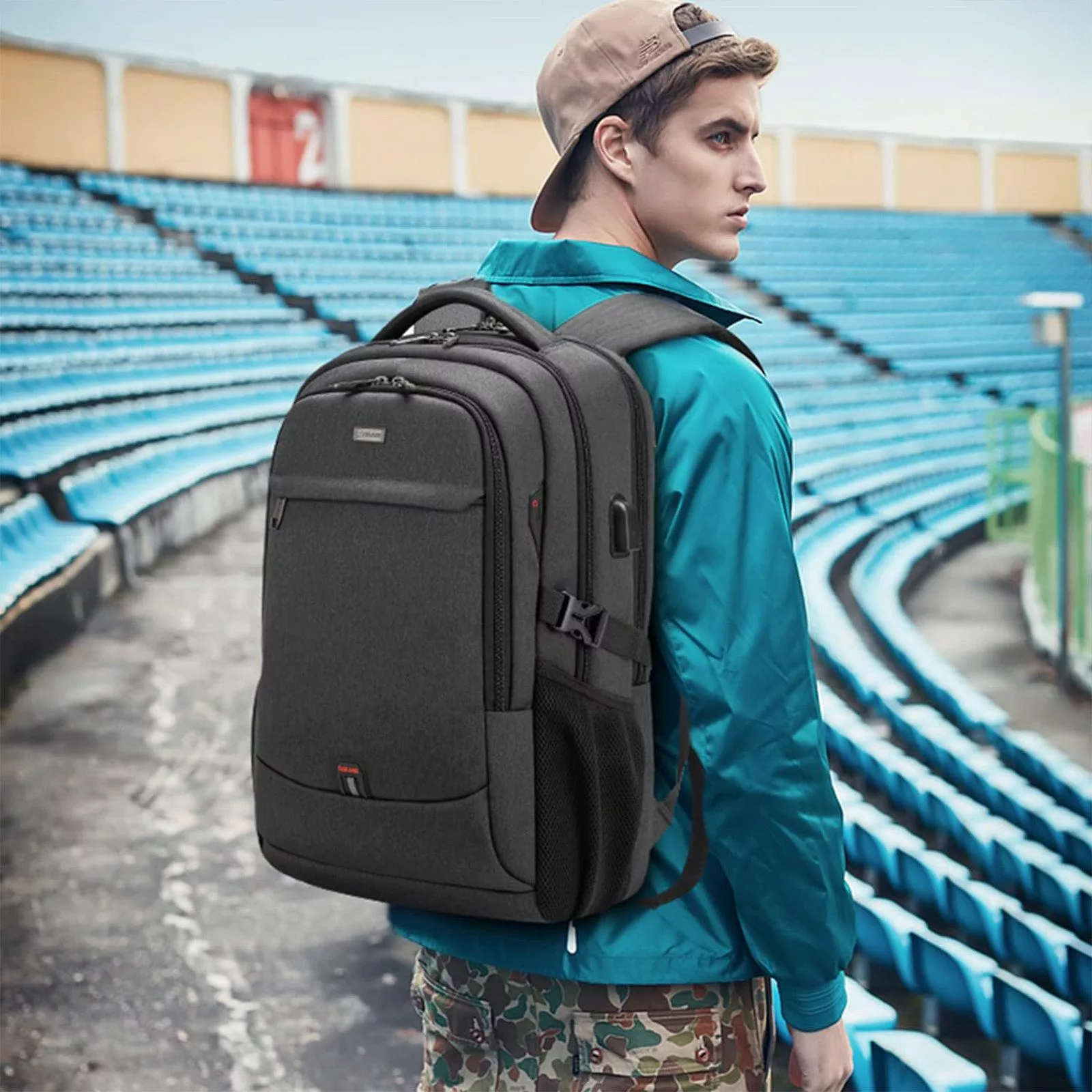 HAUSS SPOLE Laptoprucksack Laptoprucksack Arbeitsrucksack Schulrucksack günstig online kaufen
