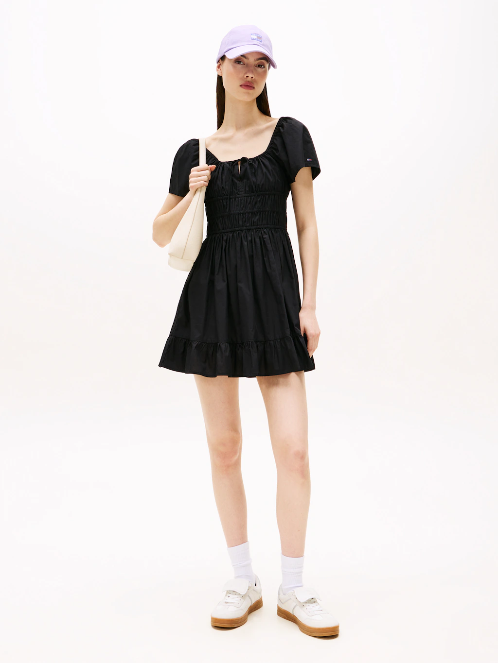 Tommy Jeans Minikleid "TJW ROUCHE MINI POPLIN DRESS EXT" günstig online kaufen
