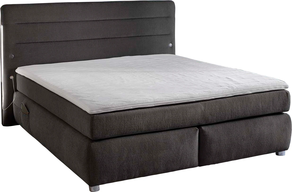 Jockenhöfer Gruppe Boxspringbett »Livia«, inklusive LED-Beleuchtung, 4x USB günstig online kaufen