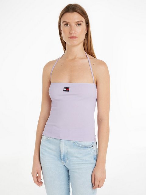 Tommy Jeans Tanktop TJW SLIM RIB BADGE STRAP TOP mit Tommy Jeans Markenlabe günstig online kaufen