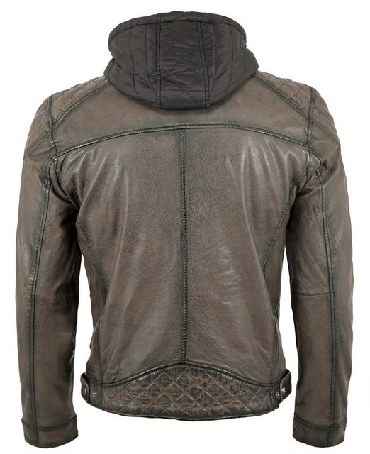 Gipsy Lederjacke GMRao Gipsy - Herren Echtleder Lederjacke Kapuze Lammnappa günstig online kaufen