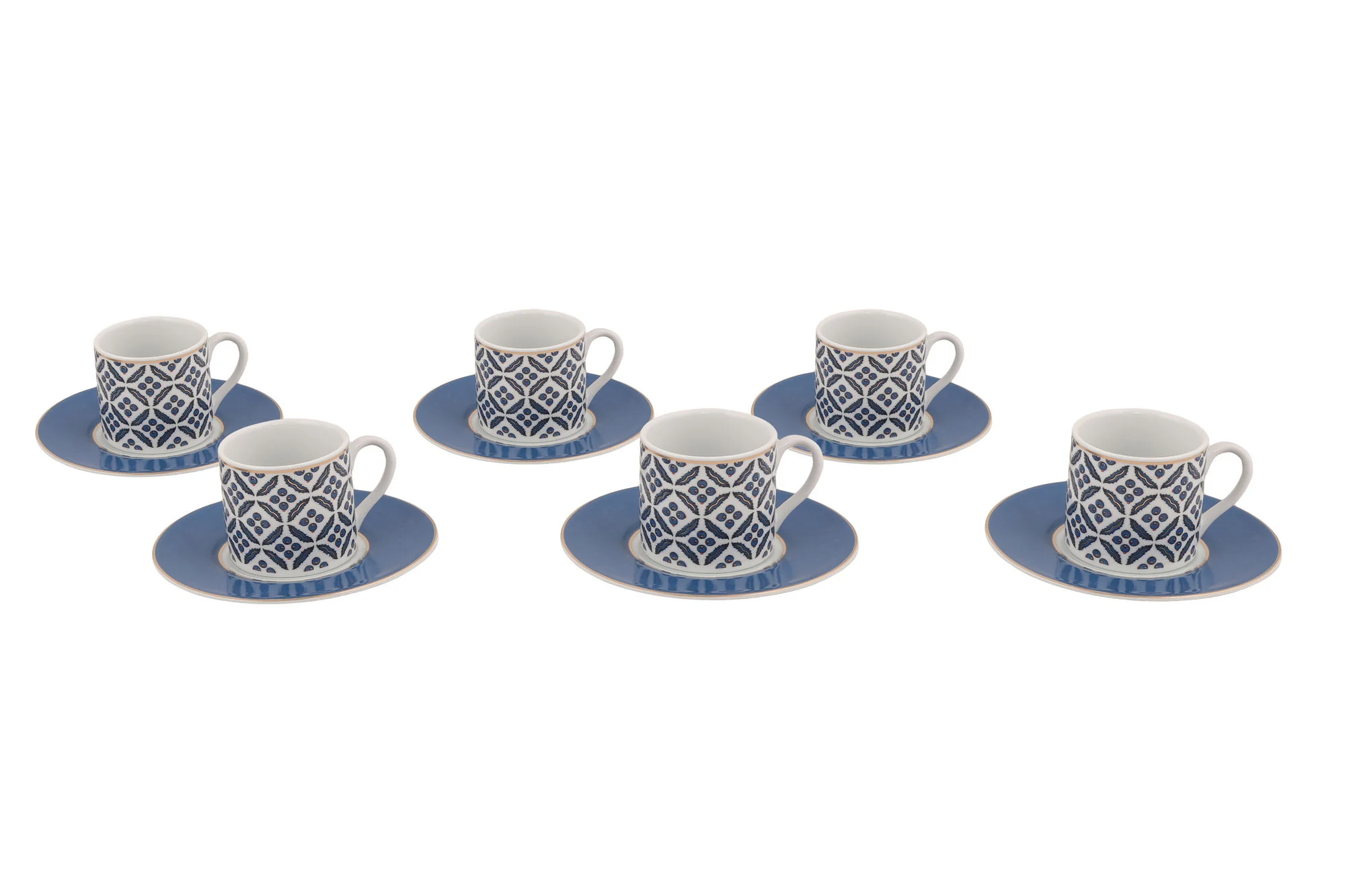 Hermia | Set mit 6 Kaffeetassen und Untertassen Tile günstig online kaufen