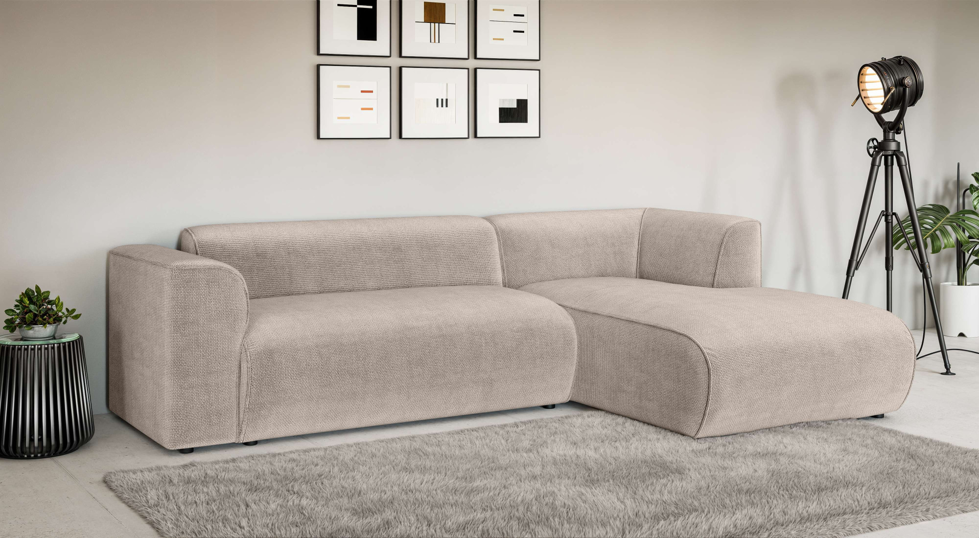 INOSIGN Ecksofa »MERID L-Form (257 cm), zeitlos & stilvolles Design,«, Aufw günstig online kaufen