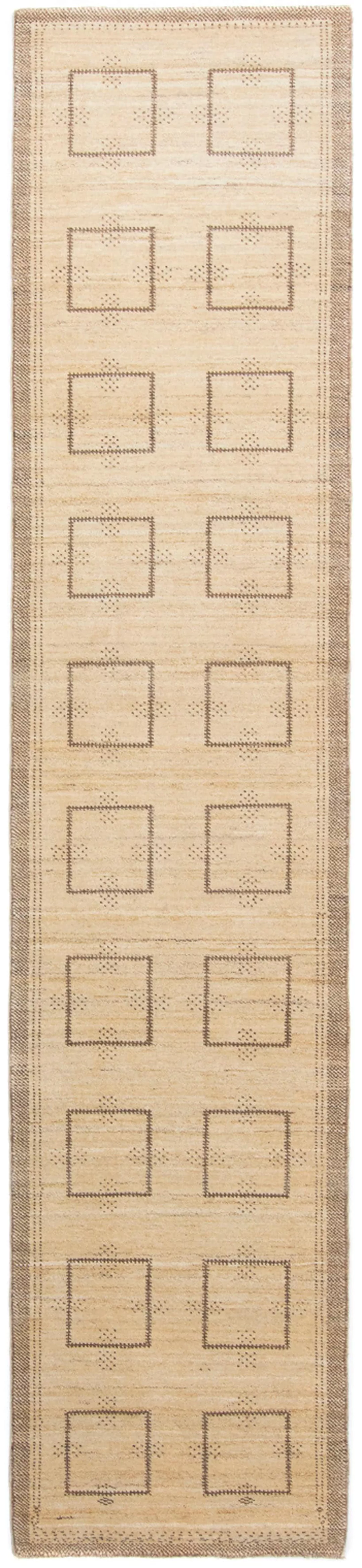 morgenland Wollteppich »Gabbeh - Loribaft Persern - 345 x 75 cm - beige«, r günstig online kaufen