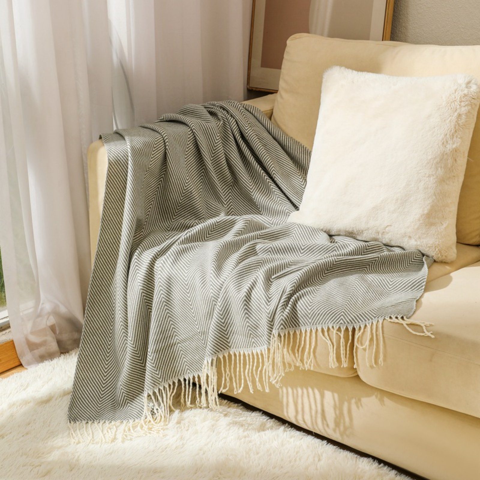 BYSURE Tagesdecke, Kuscheldecke Acryl Superweich günstig online kaufen