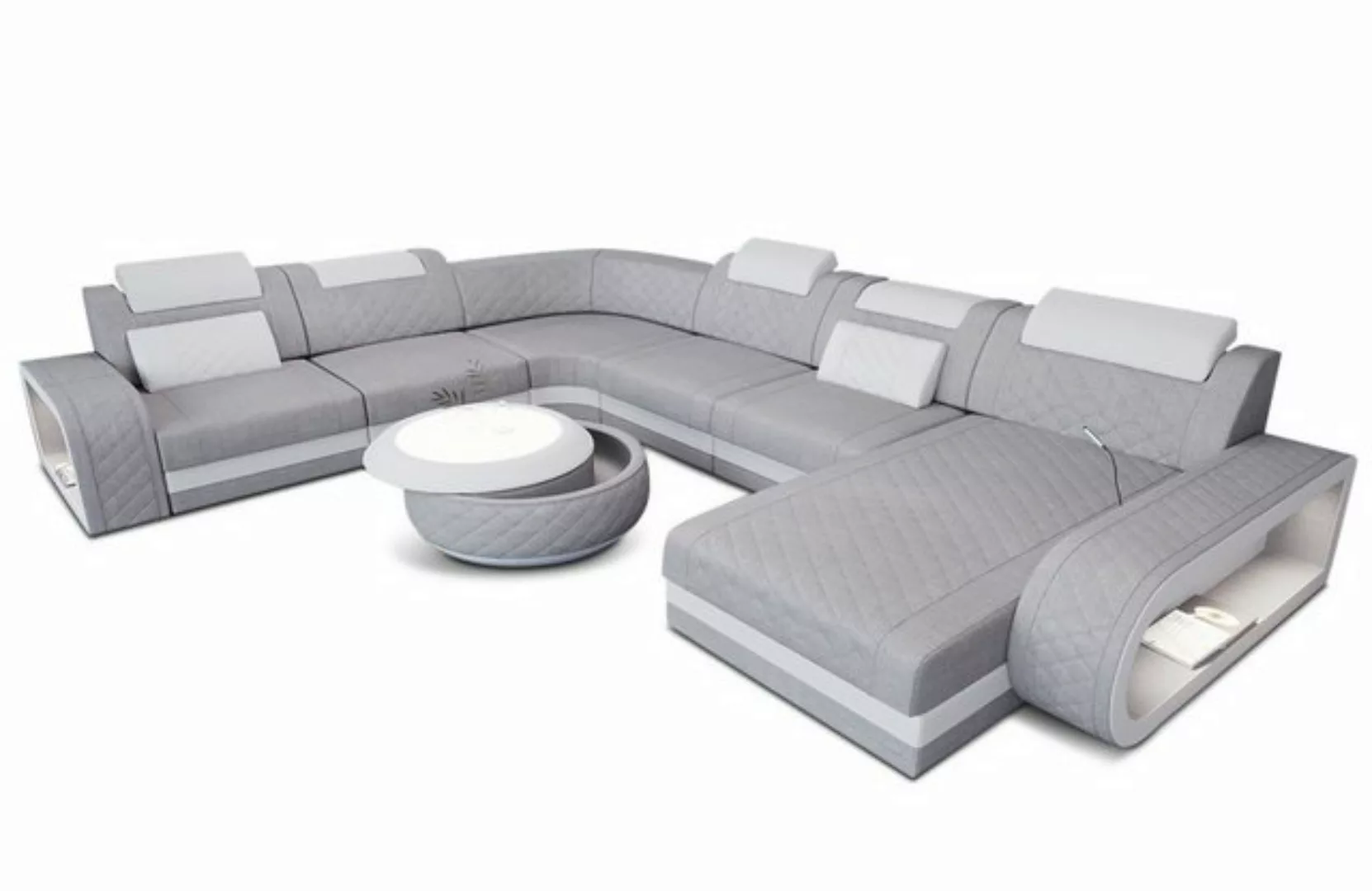 Sofa Dreams Wohnlandschaft Stoff Polster Sofa Berlin XXL U Form Couch Stoff günstig online kaufen