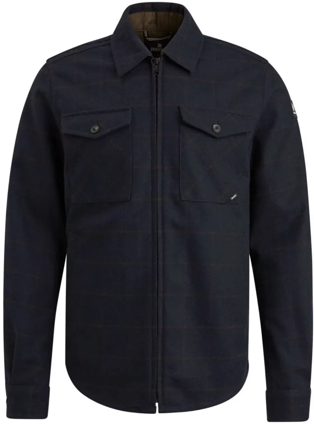 Vanguard Zip Hemdjacke Woolblend Navyblau - Größe M günstig online kaufen
