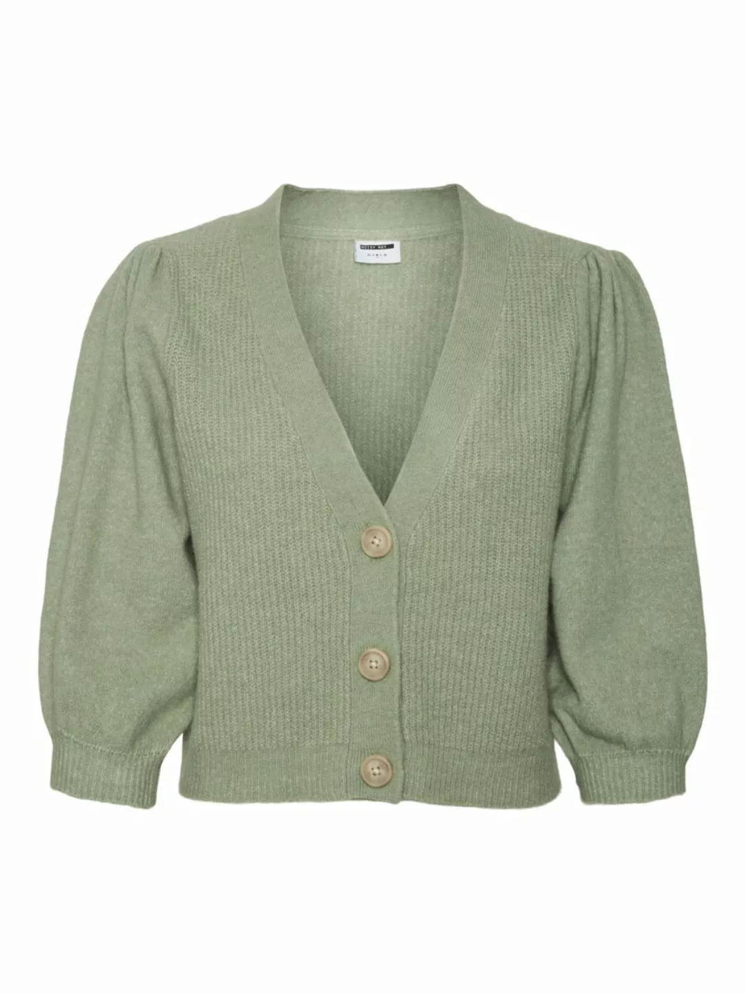 NOISY MAY Cropped Strickjacke Damen Grün günstig online kaufen