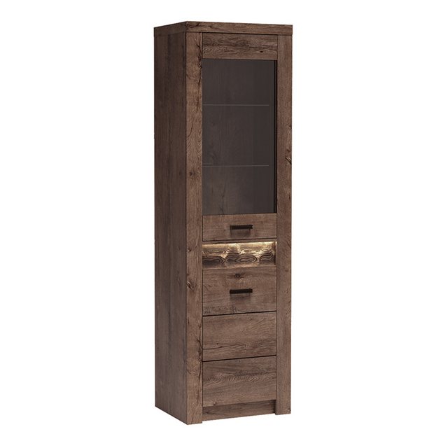 Lomadox Vitrine INGENIO-161 Standvitrine Hochschrank Wohnzimmerschrank mode günstig online kaufen