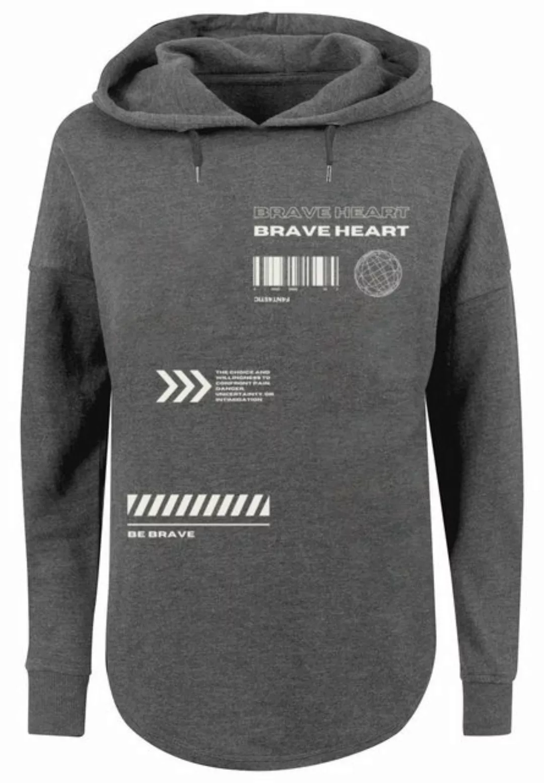 F4NT4STIC Kapuzenpullover Brave Heart OVERSIZE HOODIE Print günstig online kaufen