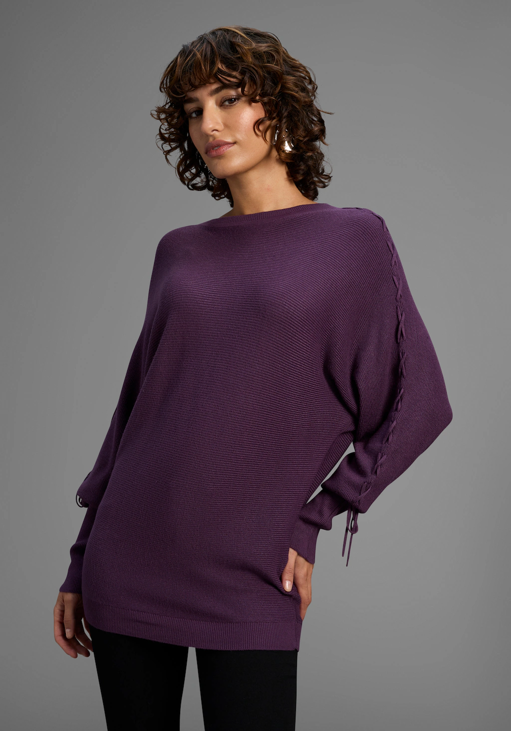 Laura Scott Fledermauspullover, mit Bindearm - NEUE KOLLEKTION günstig online kaufen