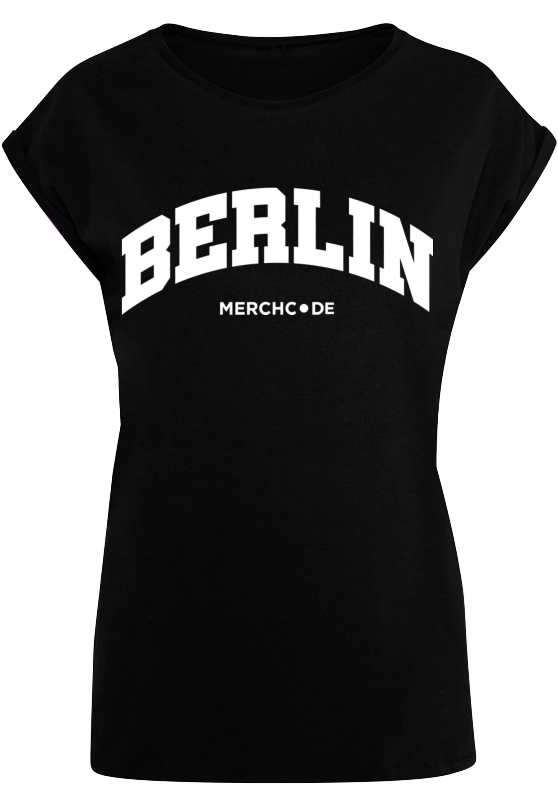 Merchcode T-Shirt "Merchcode Damen Ladies Berlin Wording - T-Shirt" günstig online kaufen