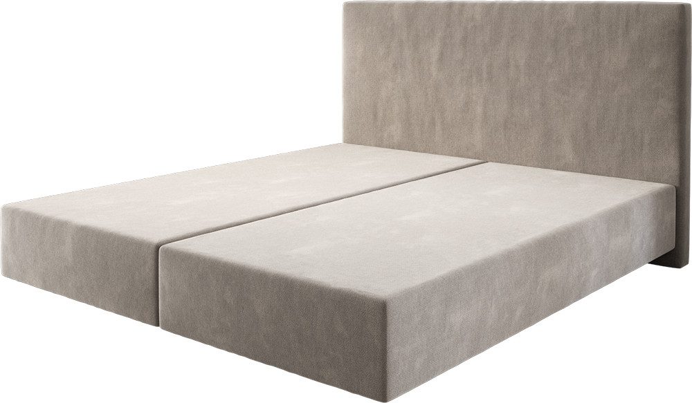 DELIFE Bettgestell Dream-Well, Mikrofaser Beige 180x200 günstig online kaufen