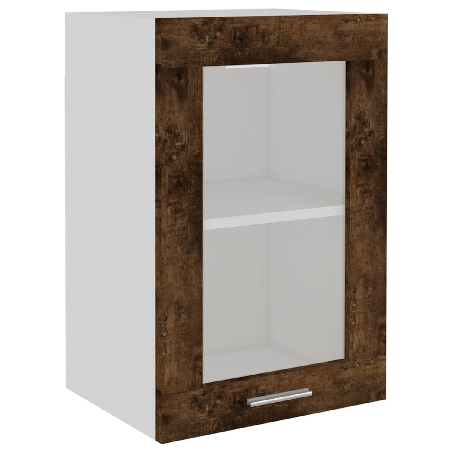 Vidaxl Hängeschrank Glas Räuchereiche 40x31x60 Cm Holzwerkstoff günstig online kaufen