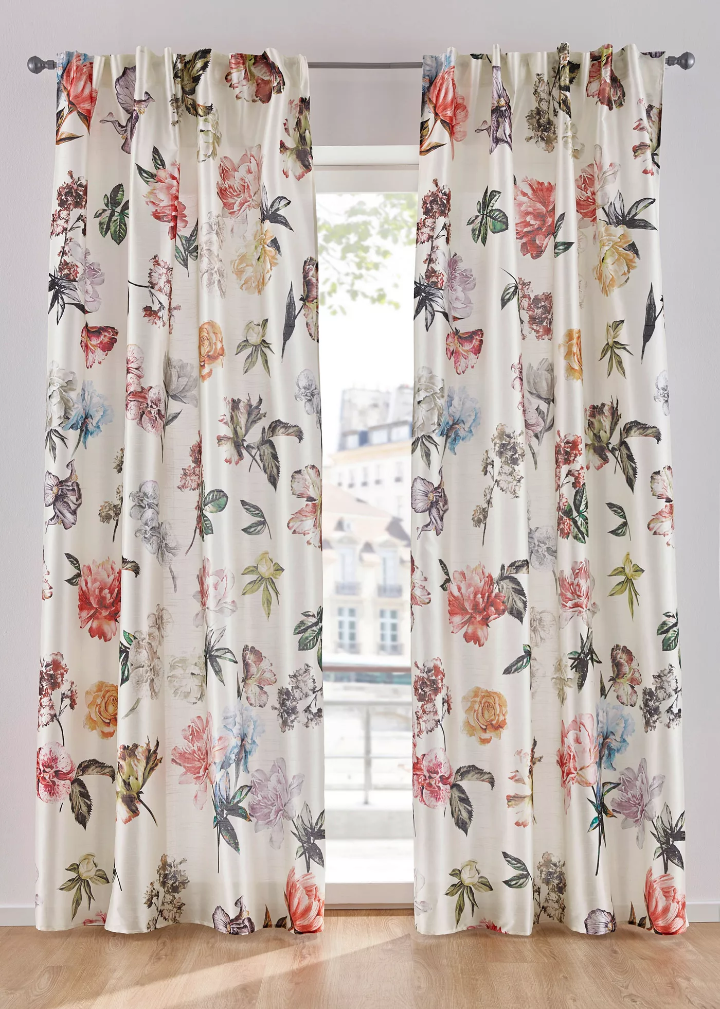 Vorhang mit Blumenmuster (1er Pack) günstig online kaufen