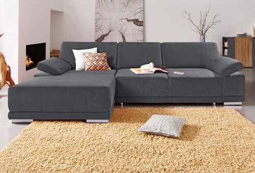 sit&more Ecksofa "Coria L-Form", mit XL-Recamiere, wahlweise mit Bettfunkti günstig online kaufen