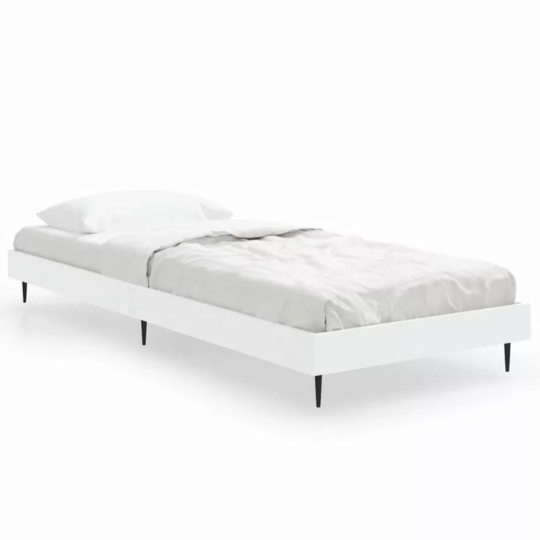 furnicato Bett Bettgestell Weiß 75x190 cm Holzwerkstoff günstig online kaufen