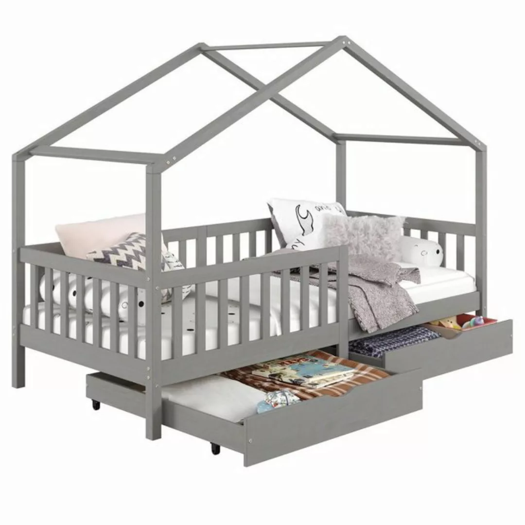 IDIMEX Kinderbett ELEA, Hausbett Montessoribett Tipibett Kinderbett 90 x 20 günstig online kaufen